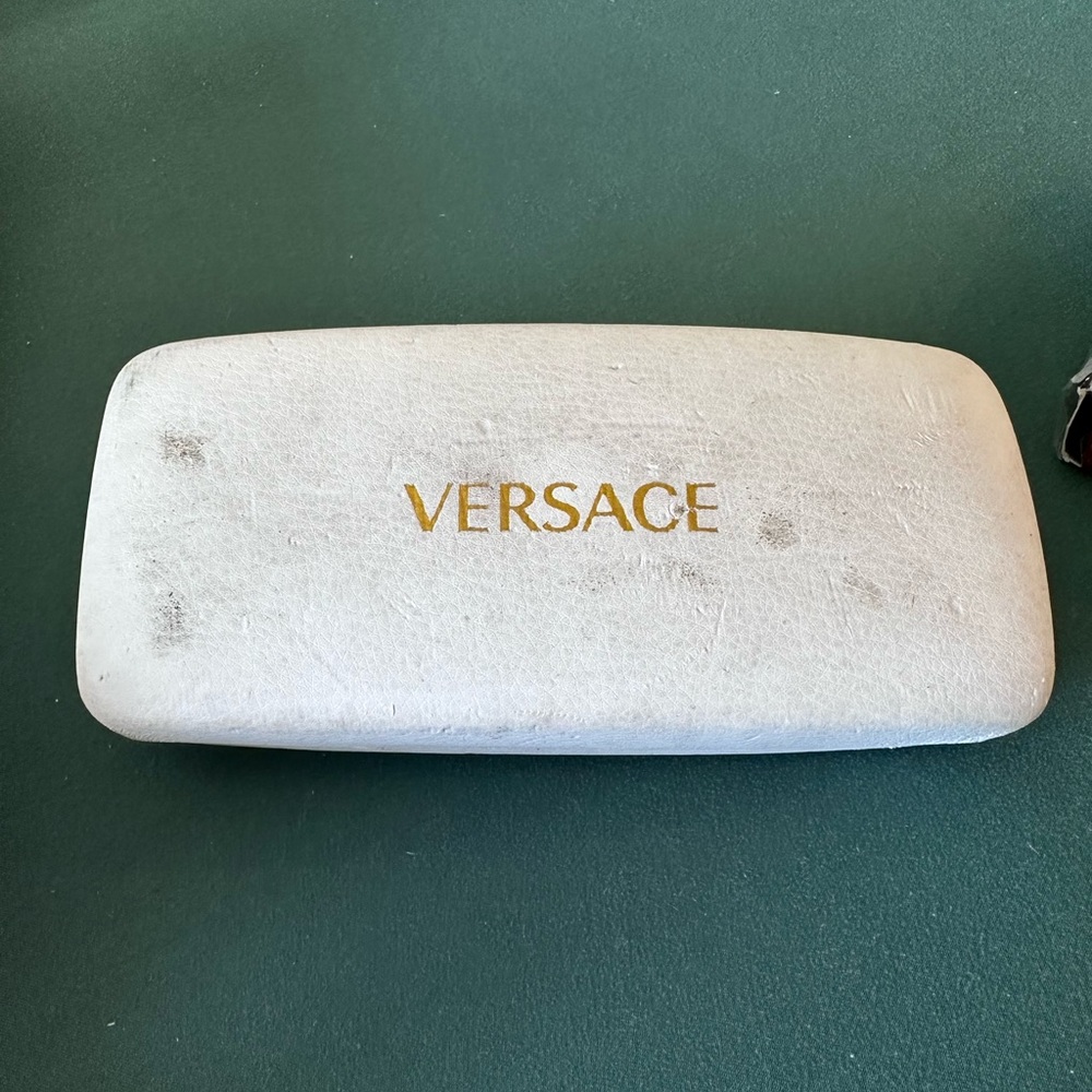 Versace White Eyewear Case only